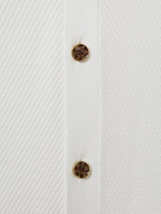 Reiss White Bravo Cotton Blend Textured Shirt - Image 6 of 6