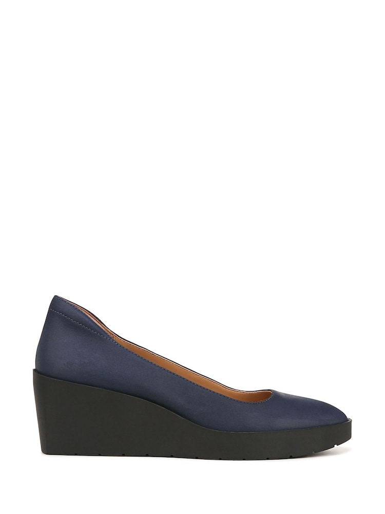 Azul - Zapatos de cuña de corte ancho sin cierres Sereno de Vionic - Imagen 1 de 10 Azul - Zapatos de cuña de corte ancho sin cierres Sereno de Vionic - Imagen 1 de 10