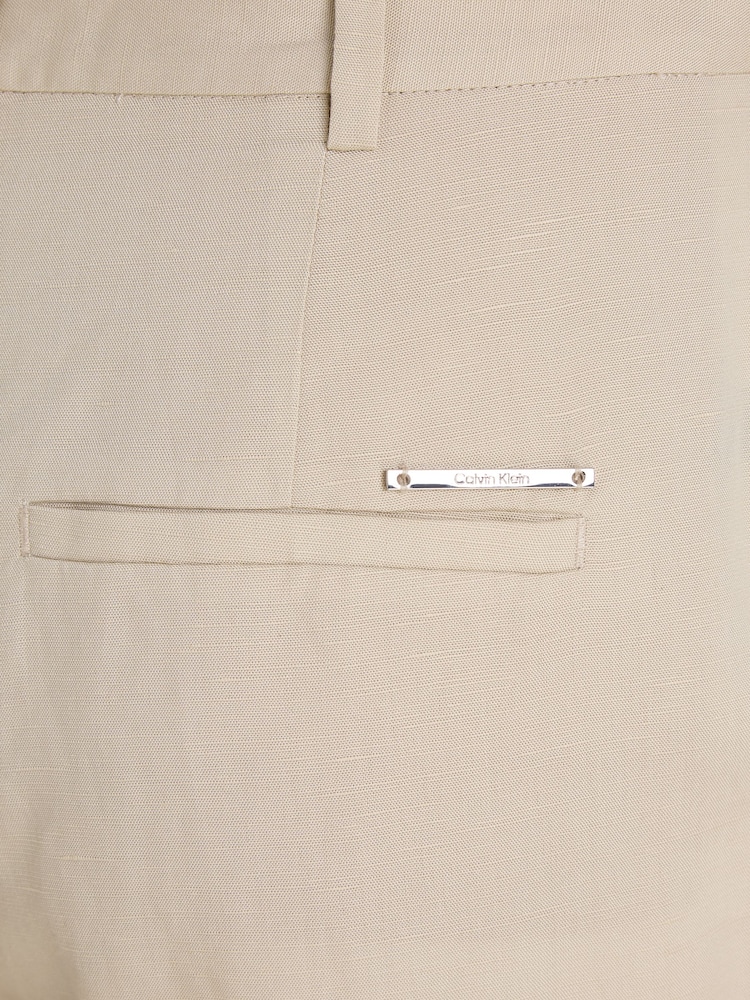 Calvin Klein Natural Linen Blend Slim Straight Joggers - Image 6 of 6