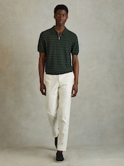 Reiss Emerald Rizzo Half-Zip Knitted Polo Shirt - Image 3 of 5