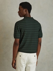 Reiss Emerald Rizzo Half-Zip Knitted Polo Shirt - Image 4 of 5