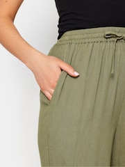 Long Tall Sally Green Crinkle Shorts - Image 4 of 4