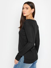 Long Tall Sally Black Knitted V-Neck Jumper - Image 3 of 3