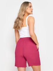Long Tall Sally Pink Crinkle Shorts - Image 3 of 4
