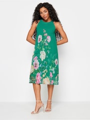 M&Co Petite Pleated Midi Dress - Bild 1 von 5