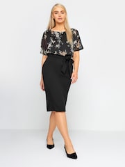 M&Co Black Wrap Skirt Dress - Image 2 of 4