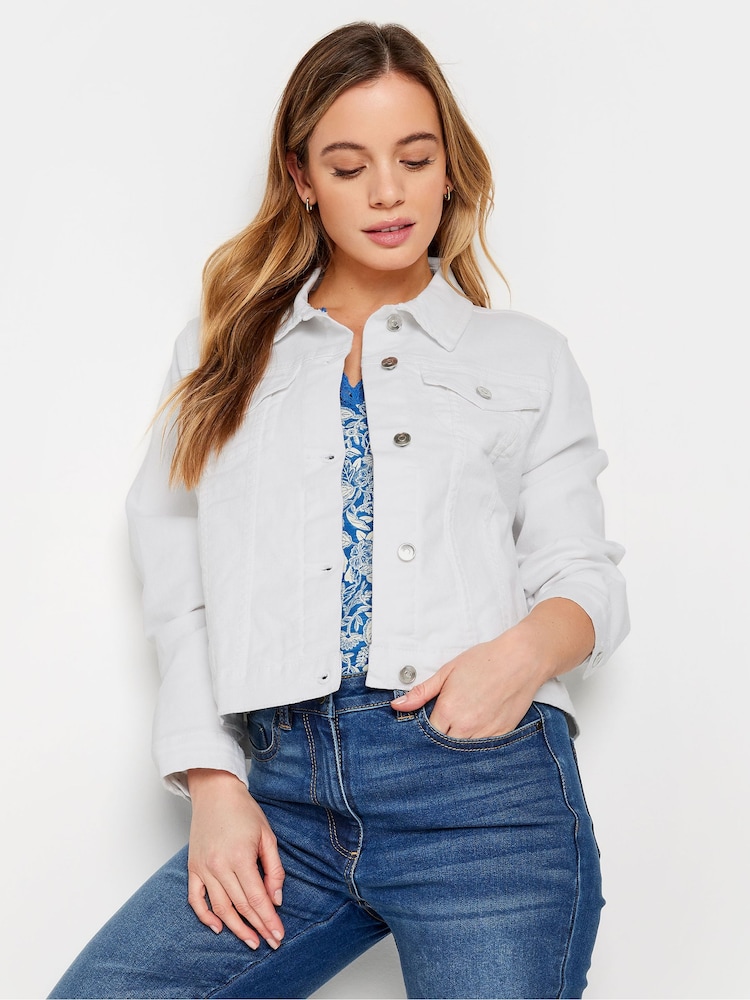 M&Co White Petite Denim Jacket - Image 1 of 5