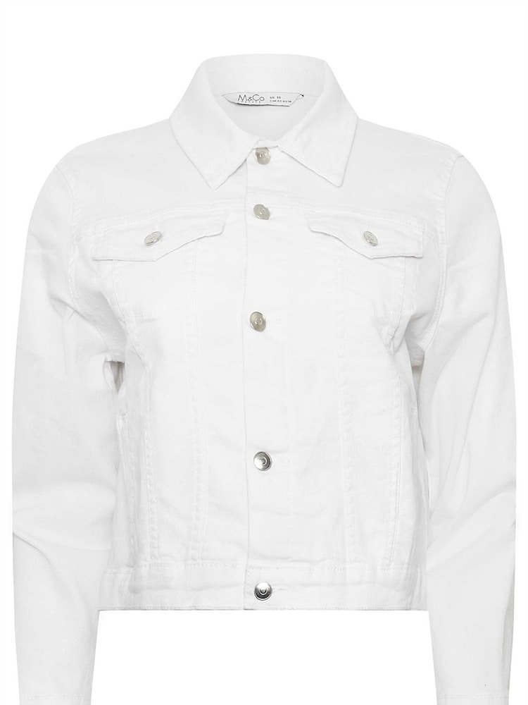 M&Co White Petite Denim Jacket - Image 5 of 5