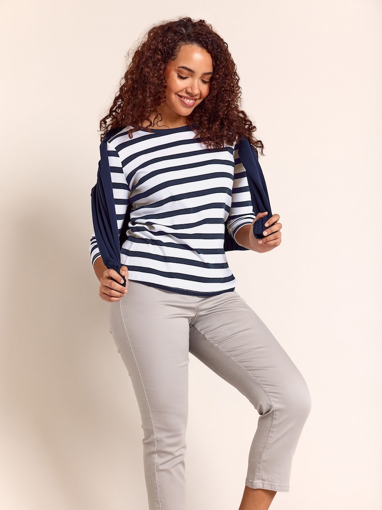 M&Co Grey Petite Petite Cropped Jeans - Image 1 of 5