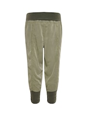 Cream Green Line Elastic Waist Capri Trousers - Image 5 of 5
