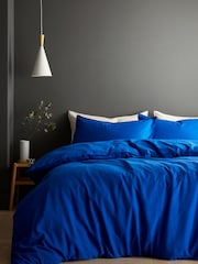 Content by Terence Conran Conran Blue Relaxed Cotton Linen Duvet Cover Set - Image 1 of 4