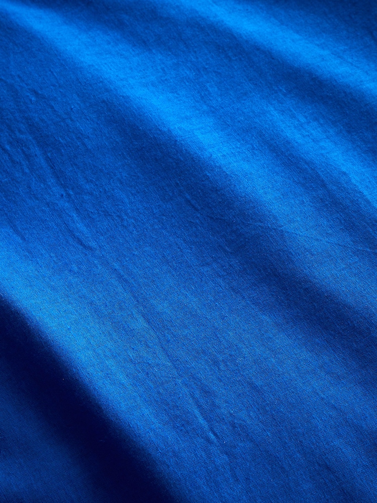 Content by Terence Conran Conran Blue Relaxed Cotton Linen Duvet Cover Set - Image 4 of 4