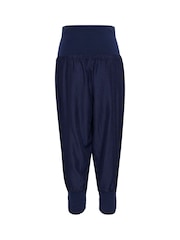 Cream Line Elastic Waist Capri Trousers - Image 6 of 6