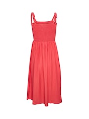 Cream Lori Tie Straps Midi Length Dress - Image 3 of 3