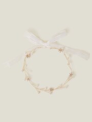Angels By Accessorize Natural Girls Flower Garland - Image 1 of 2