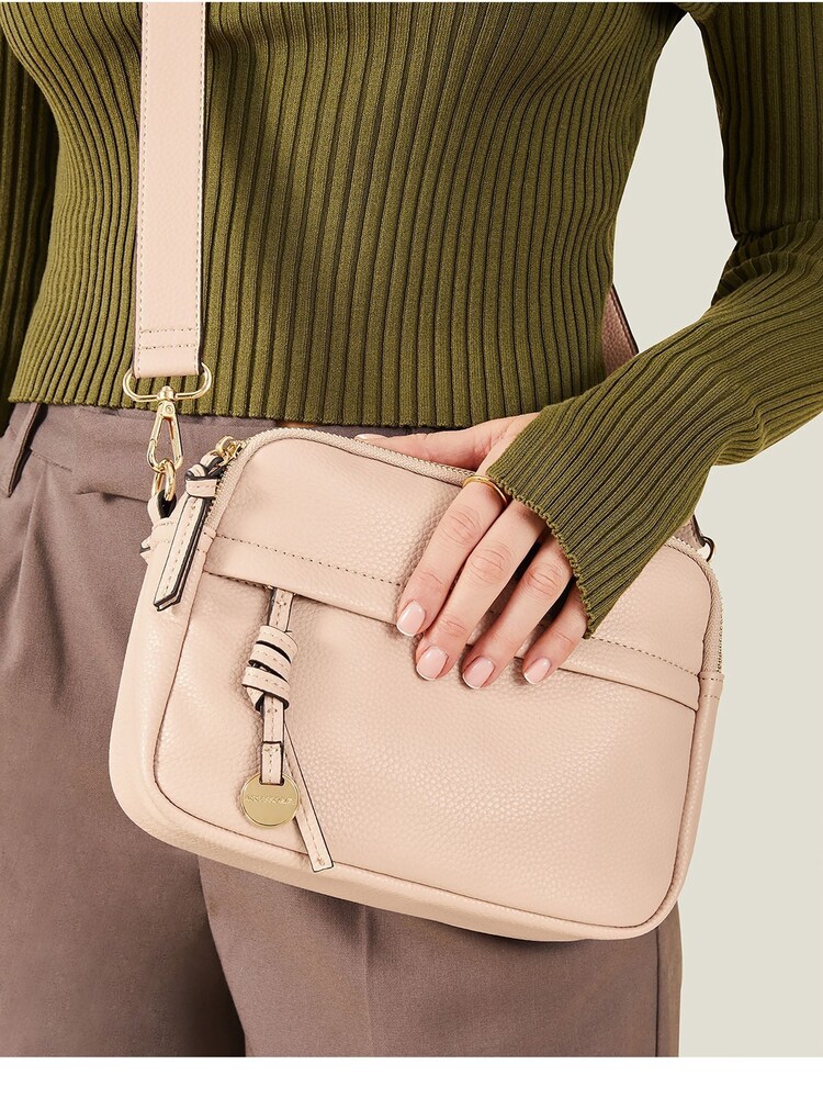 Accessorize Pink Cross-Body Camera Bag - Image 1 of 4