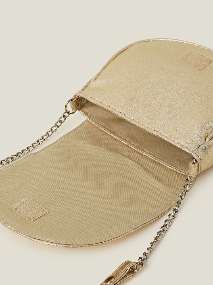 Angels By Accessorize Gold Girls Flower Bag - Image 3 of 3 Angels By Accessorize Gold Girls Flower Bag - Image 3 of 3