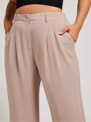 Yours Curve Pink Pleated Front Trousers - Image 4 of 4