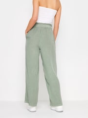 PixieGirl Petite Green Wide Leg Trousers - Image 3 of 4