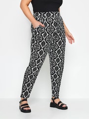 Yours Curve Black Harem Trousers - Image 1 of 4