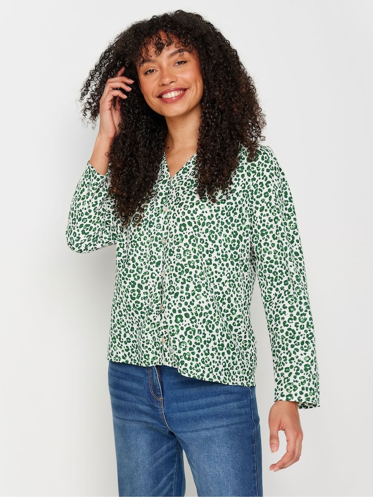 M&Co Green Long Sleeve Blouse - Image 1 of 4
