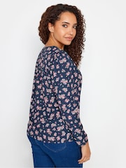 M&Co Blue Long Sleeve Blouse - Image 3 of 4