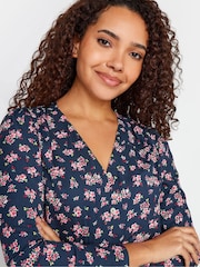 M&Co Blue Long Sleeve Blouse - Image 4 of 4