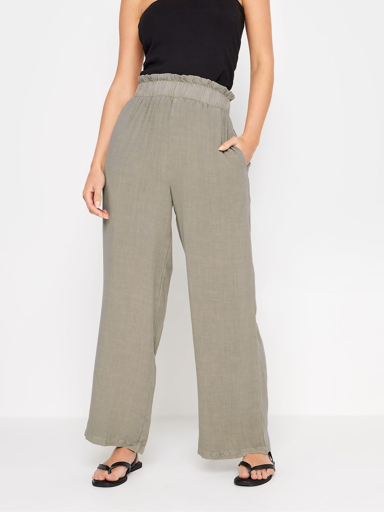 PixieGirl Petite Brown Wide Leg Trousers - Image 2 of 4