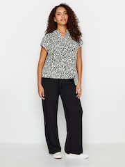 M&Co Ivory White Animal Print Blouse - Image 2 of 4