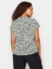 M&Co Ivory White Animal Print Blouse - Image 3 of 4