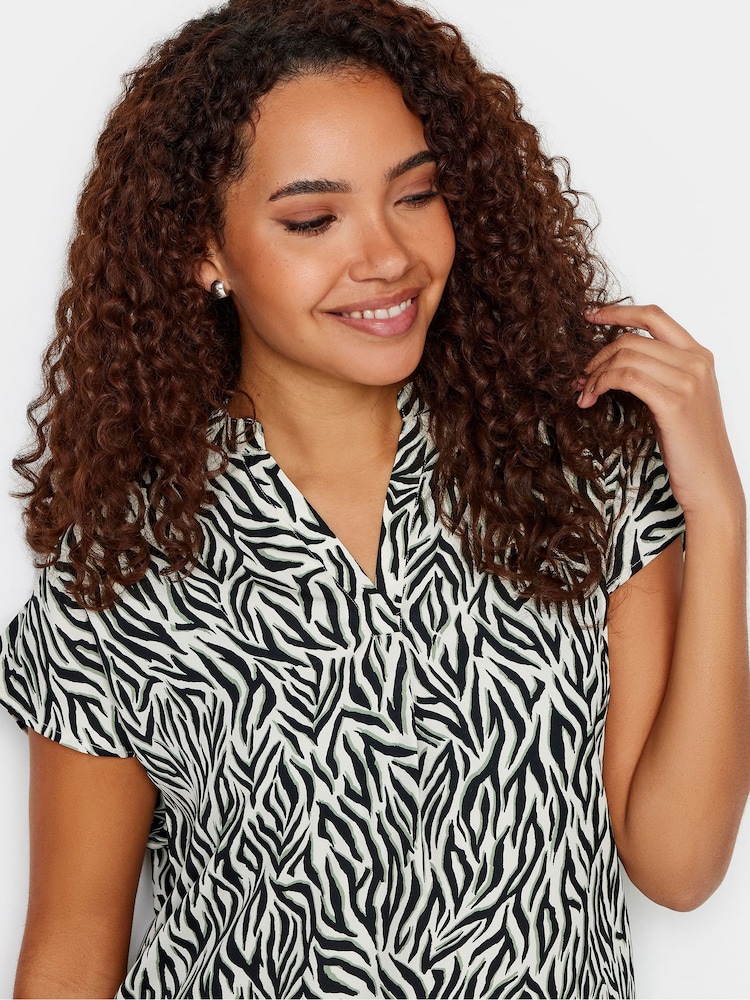M&Co Ivory White Animal Print Blouse - Image 4 of 4