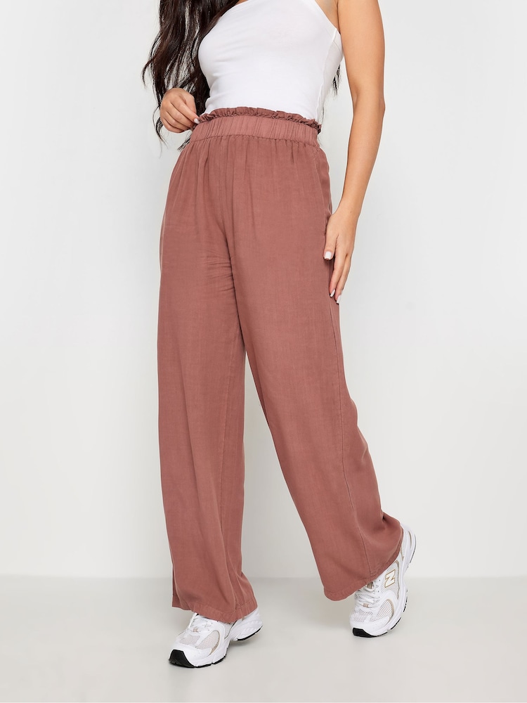 PixieGirl Petite Red Wide Leg Trousers - Image 2 of 4