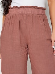 PixieGirl Petite Red Wide Leg Trousers - Image 4 of 4