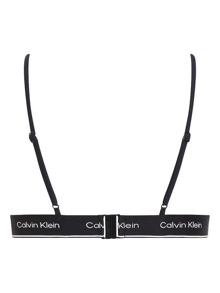 Calvin Klein Black Triangle Bikini Top - Image 2 of 2