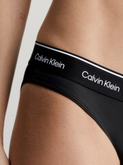 Calvin Klein Black Slogan Waistband Bikini - Image 3 of 4