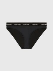 Calvin Klein Black Slogan Waistband Bikini - Image 4 of 4