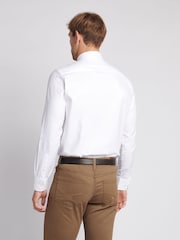 U.S. Polo Assn. White Mens Long Sleeve Royal Twill 100% Cotton Shirt - Image 2 of 8