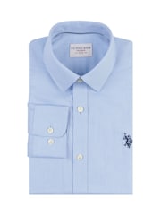 U.S. Polo Assn. Blue Mens Long Sleeve Royal Twill 100% Cotton Shirt - Image 6 of 8