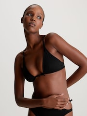 Calvin Klein Black Triangle Bikini Bottoms - Image 1 of 3