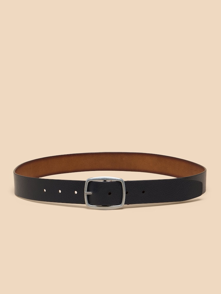 White Stuff Blue Reversible Leather Belt - Image 2 of 3