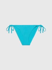Calvin Klein Blue String Side Tie Bikini - Image 4 of 4