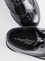 Black Patent Standard Fit (F) Smart Leather Brogues School Shoes - Image 5 of 5