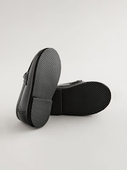 Black Leather Saddle Loafers - Image 3 of 3