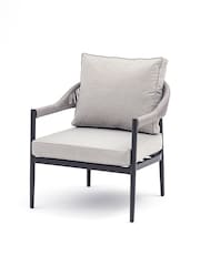 Maze Pewter Grey Garden Roma 2 Seat Sofa Set with Coffee Table - Image 7 of 7