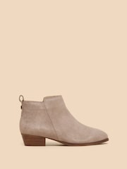 White Stuff Cream Willow Suede Ankle Boots - Image 1 of 4