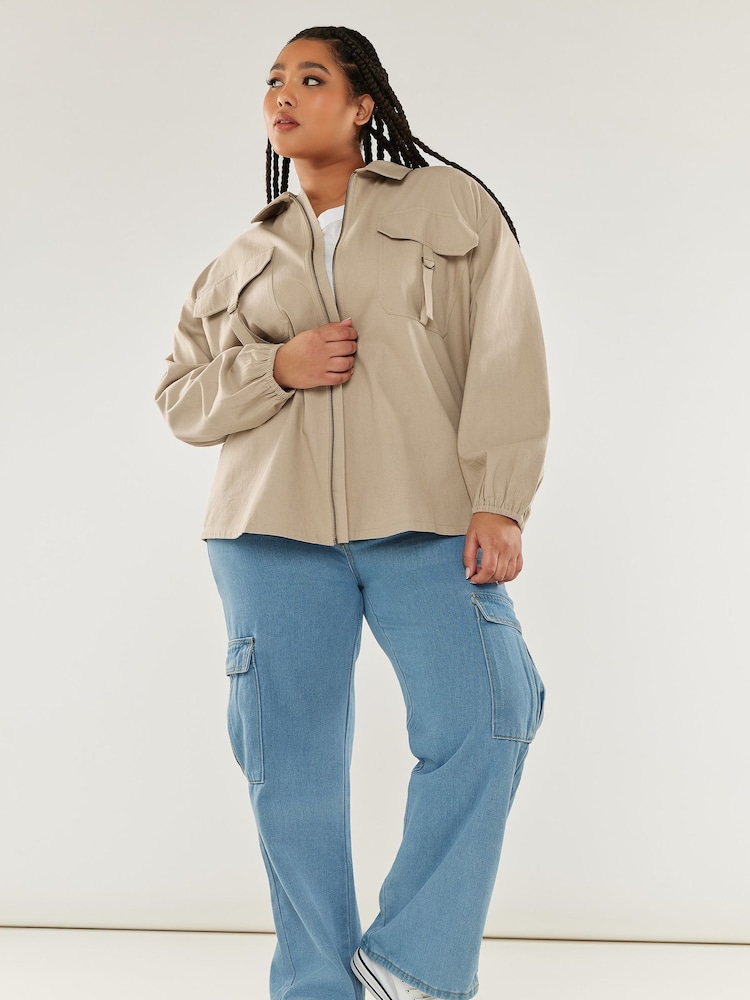 Natur - Yours Curve Utility-Bomberjacke - Bild 1 von 2