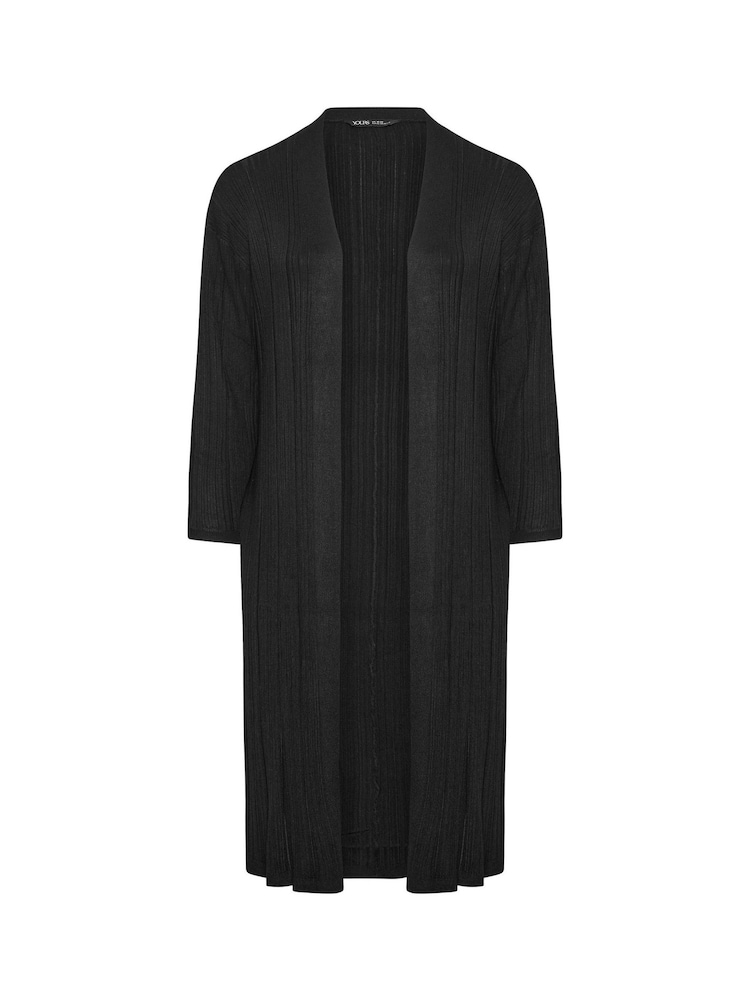 črna - Yours Curve Dolge hlače Rebrasta pletena jopa - Slika 5 iz 5 črna - Yours Curve Dolge hlače Rebrasta pletena jopa - Slika 5 iz 5