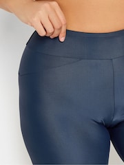 Yours Curve Blue High Waist Swim Shorts - Image 4 of 4
