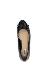 Dune London Black Chrome Block Heel Hollies Ballerina Shoes - Image 8 of 8