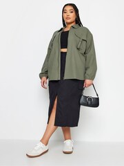 Grün - Yours Curve Utility-Bomberjacke - Bild 2 von 5